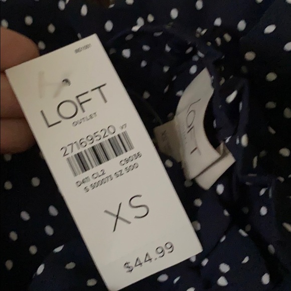 LOFT POLKA DOT BLOUSE - Picture 3 of 3